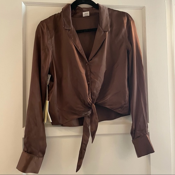 Wilfred Aritzia Tie-Front Blouse - Picture 4 of 4